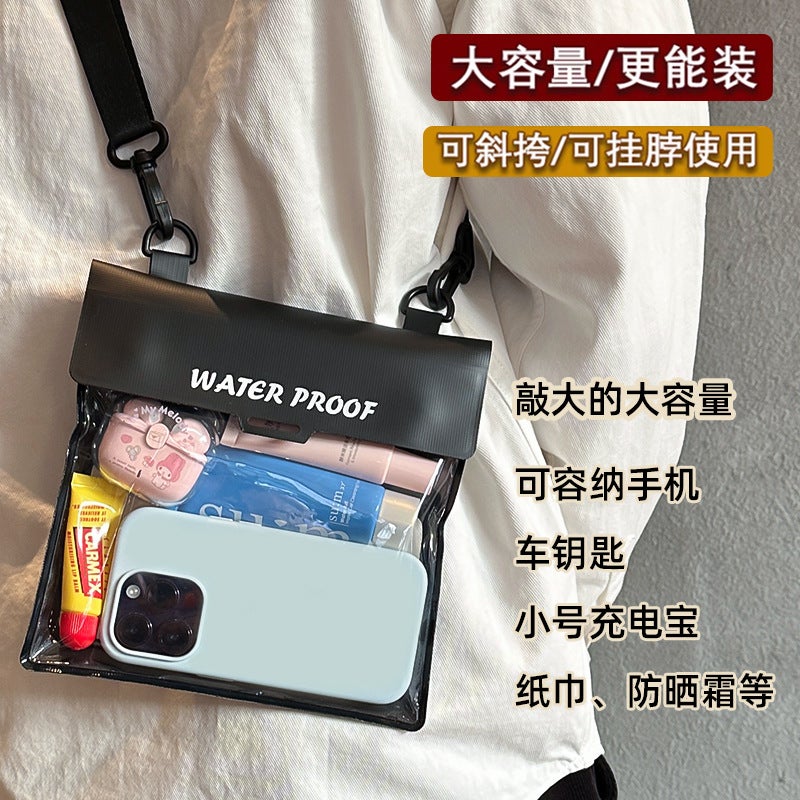 Mobile Phone Waterproof Bag Touchscreen Swimming Drifting Crossover Large Capacity Waterproof Bag Water Splashing Festival Must Belt Storage Waterproof Bag - Image 4